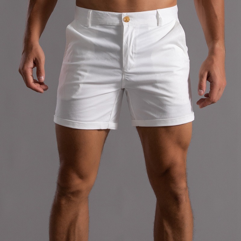 Shorts Chino Slim - Мужские шорты-чинос с зауженным кроем, с