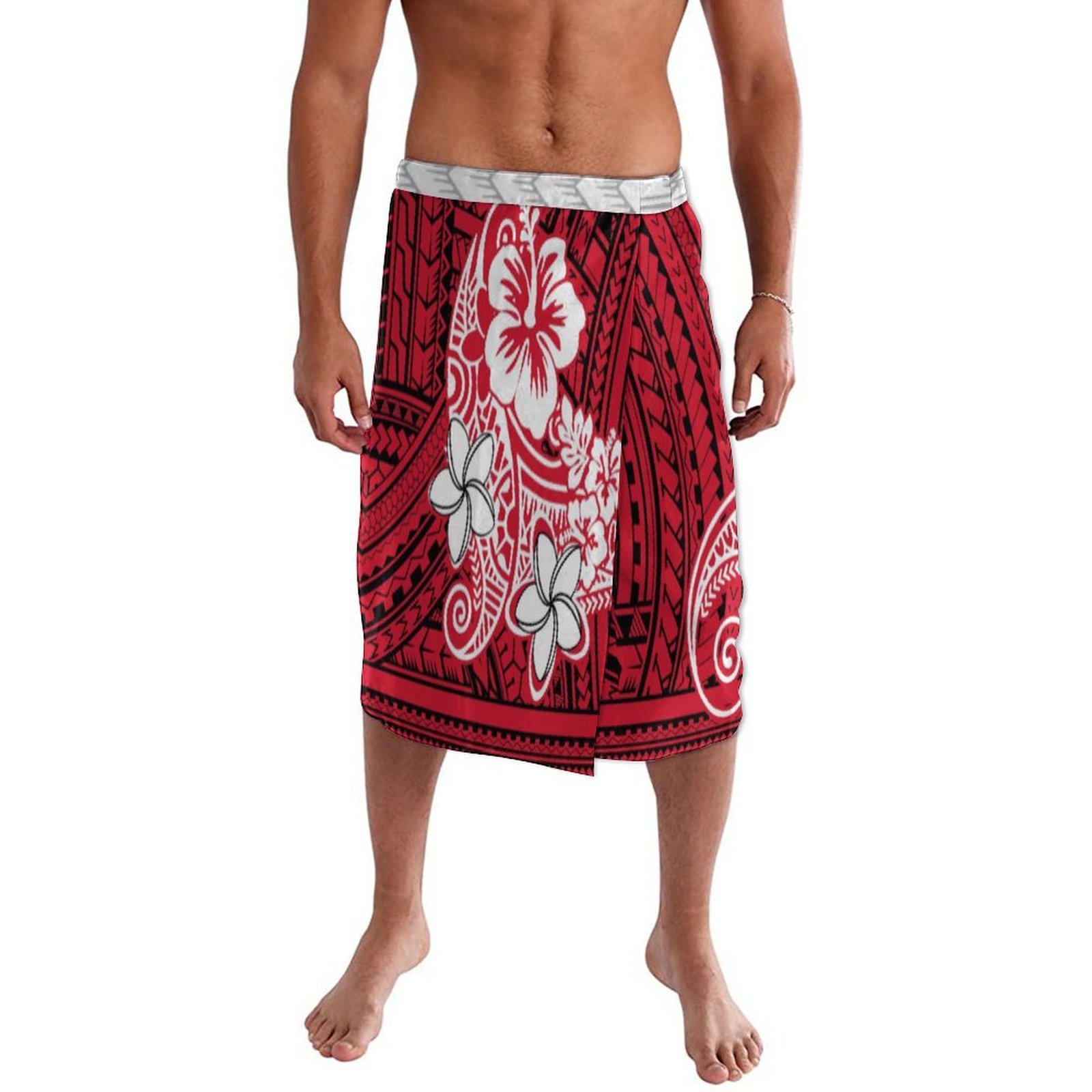 Sarong Men Wrap - Мужской цельный платье-накидка в полинезийском стиле:
