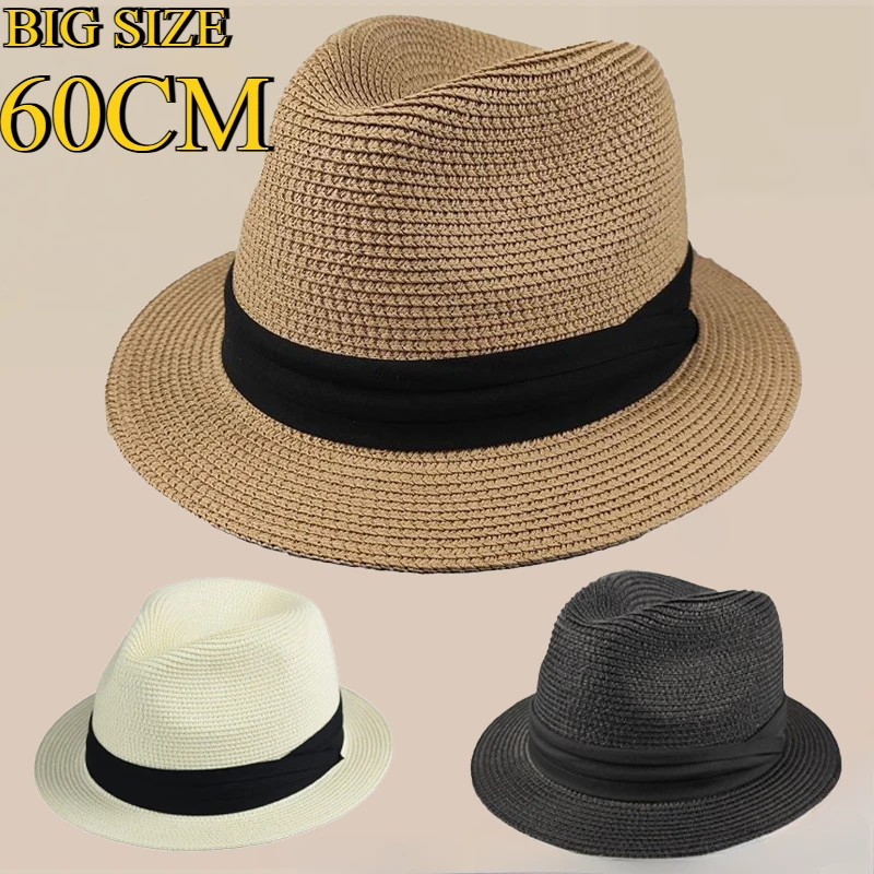 Bucket Hat Straw - Новые шляпы от солнца большого размера