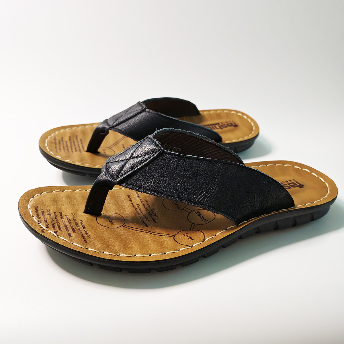 Flip Flop Leather Men - Летняя обувь, мужские тапочки, мужские шлепанцы