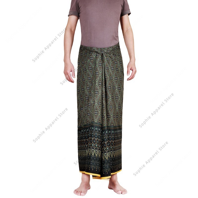 Sarong Men Wrap - Юбка-саронг в стиле батик для пляжа,