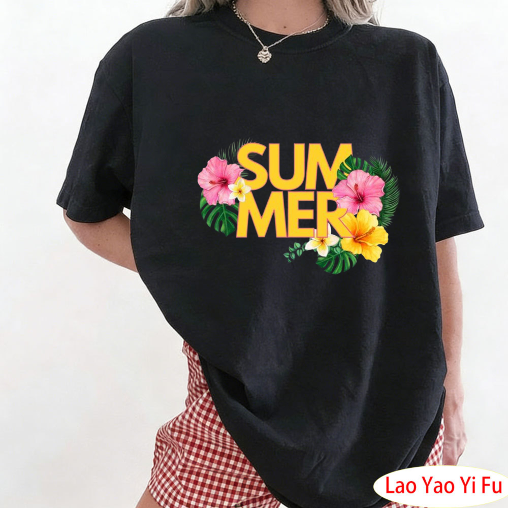 Resort Shirt Floral - Летняя футболка с тропическим цветочным принтом,