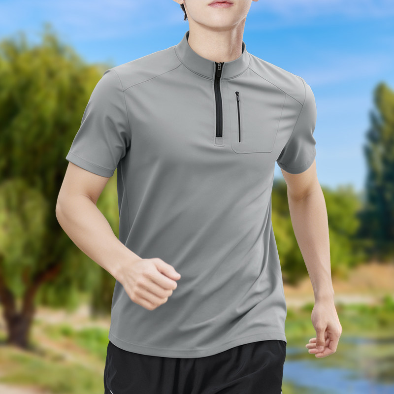 Shirt Camp Collar - Мужская футболка с коротким рукавом на
