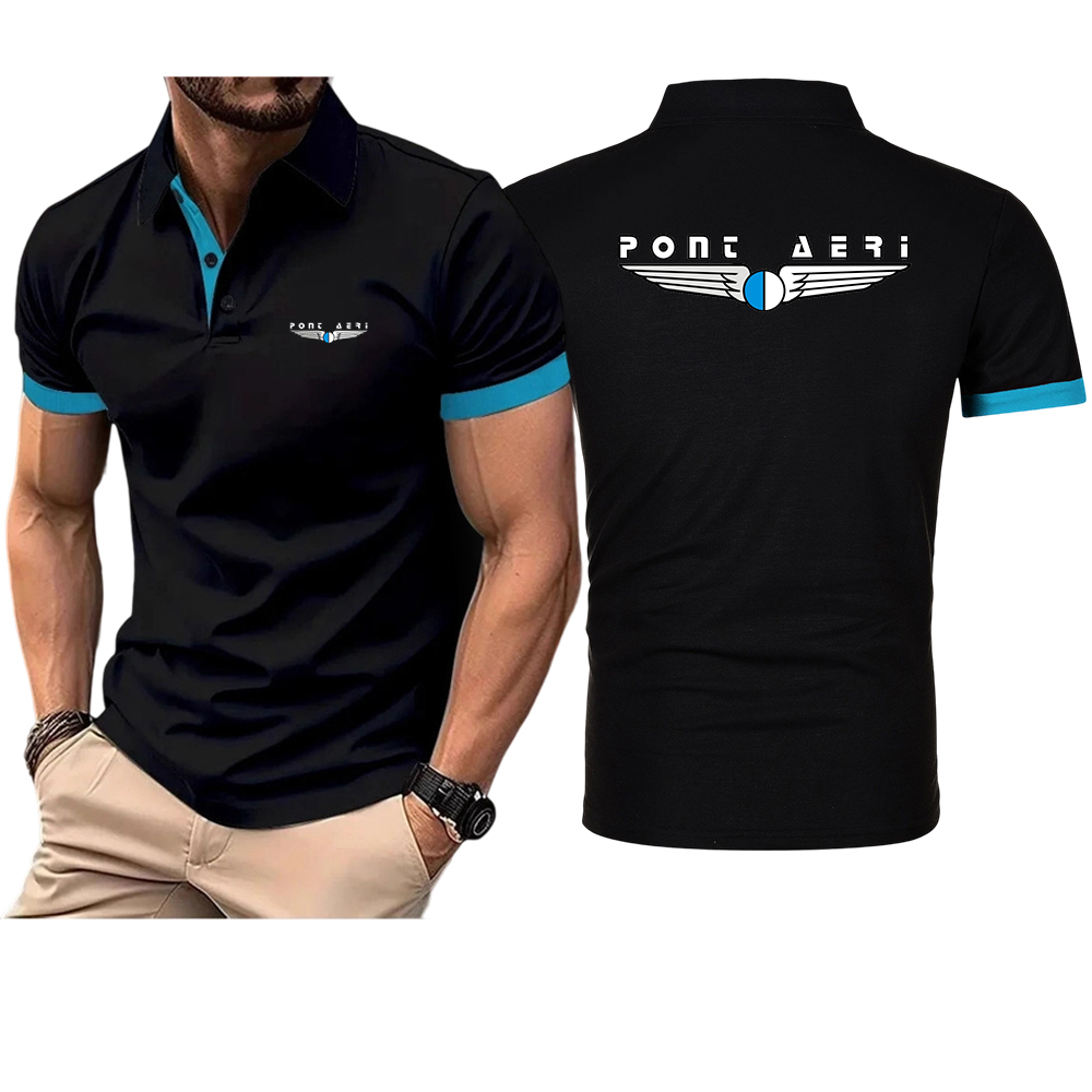 Polo Shirt Pique - Мужская базовая рубашка-поло Disco Logo Pont