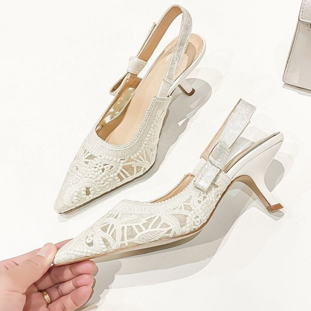 Casual Sandal Leather - Женские туфли на высоком каблуке из