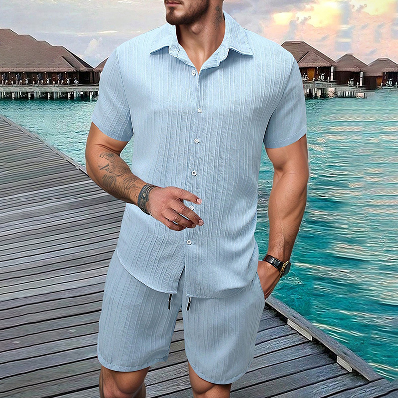 Shirt Camp Collar - Новый мужской комплект 2026: рубашка с
