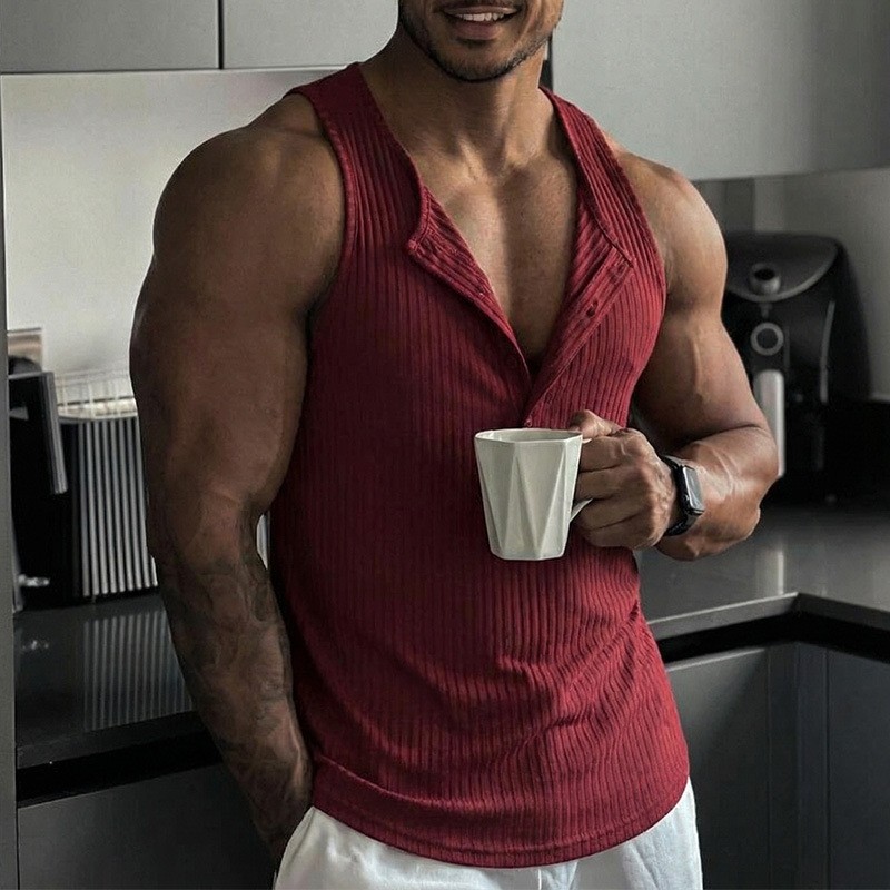 Tank Top Muscle - Спортивный укороченный топ без рукавов, однотонный,
