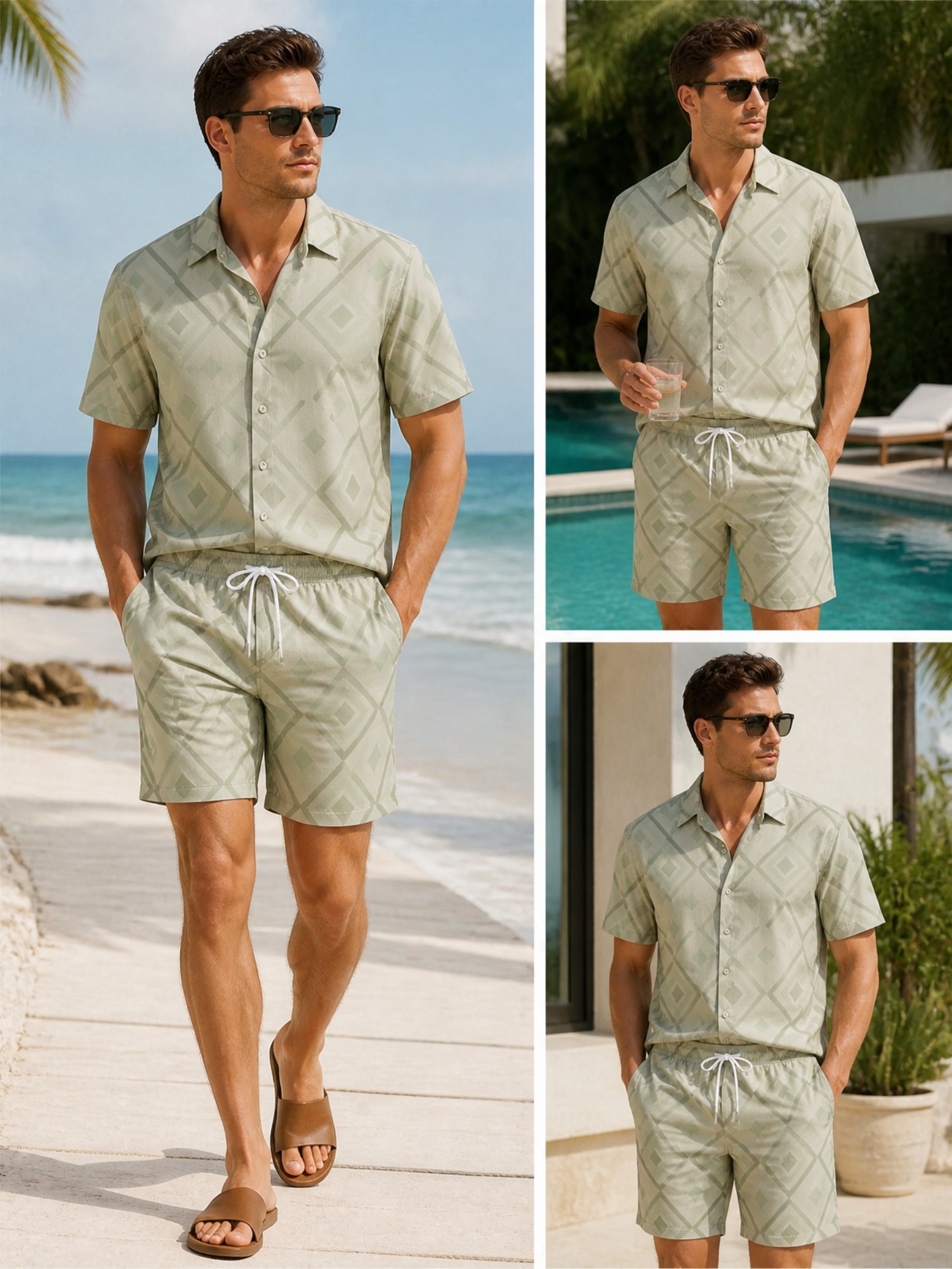 Мужской комплект: рубашка с ко – обзор и цена Resort Shirt Floral