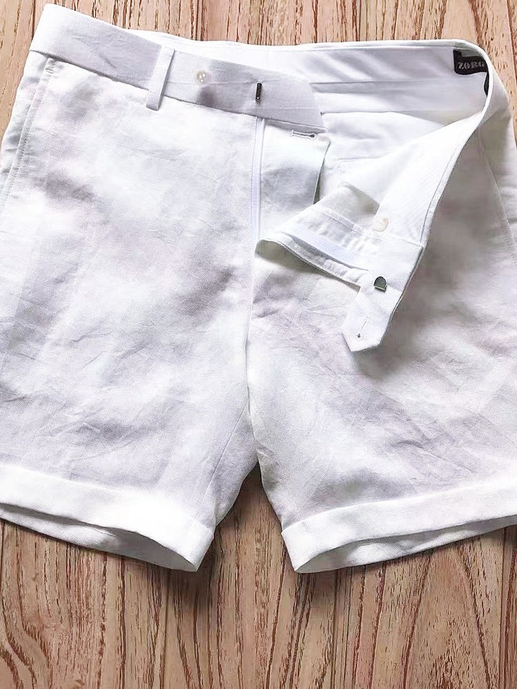 Модные мужские деловые летние  – обзор и цена Short Linen Drawstring