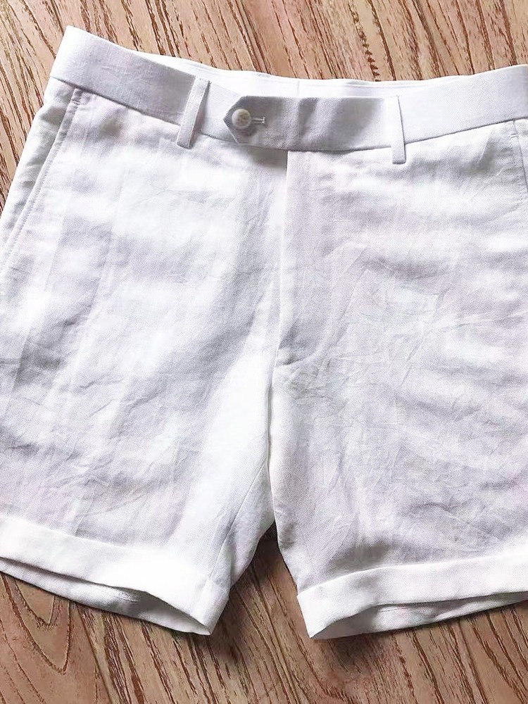 Модные мужские деловые летние  – обзор и цена Short Linen Drawstring