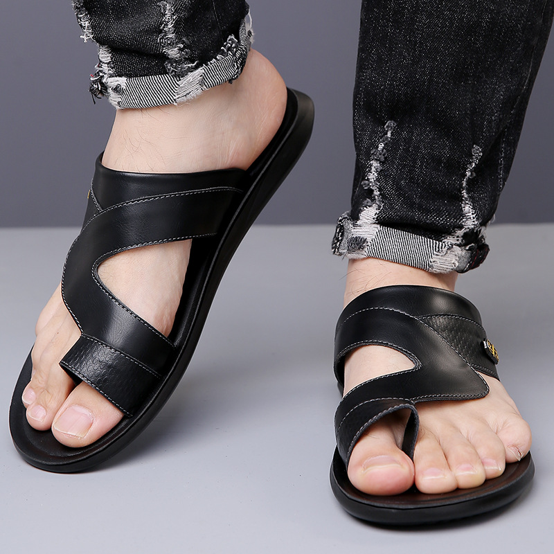 Мужские кожаные сандалии 2026  – обзор и цена Flip Flop Leather Men