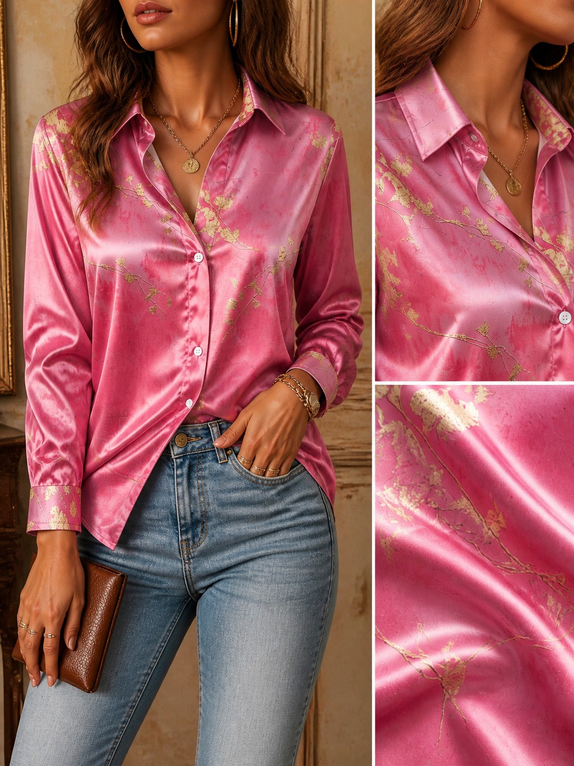 Женская рубашка-кардиган с дли – обзор и цена Resort Shirt Floral