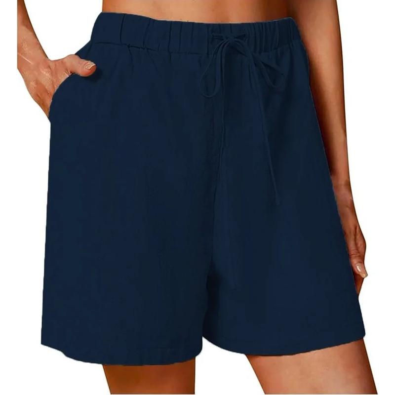 Женские летние повседневные шо – обзор и цена Short Linen Drawstring