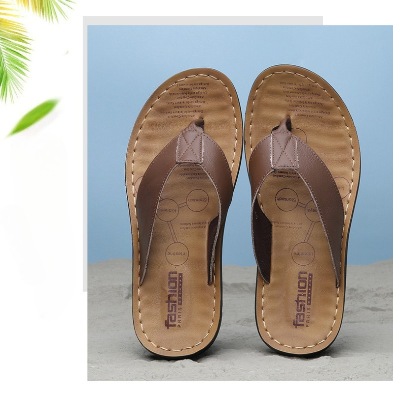 Мужские кожаные шлепанцы 2026: – обзор и цена Flip Flop Leather Men
