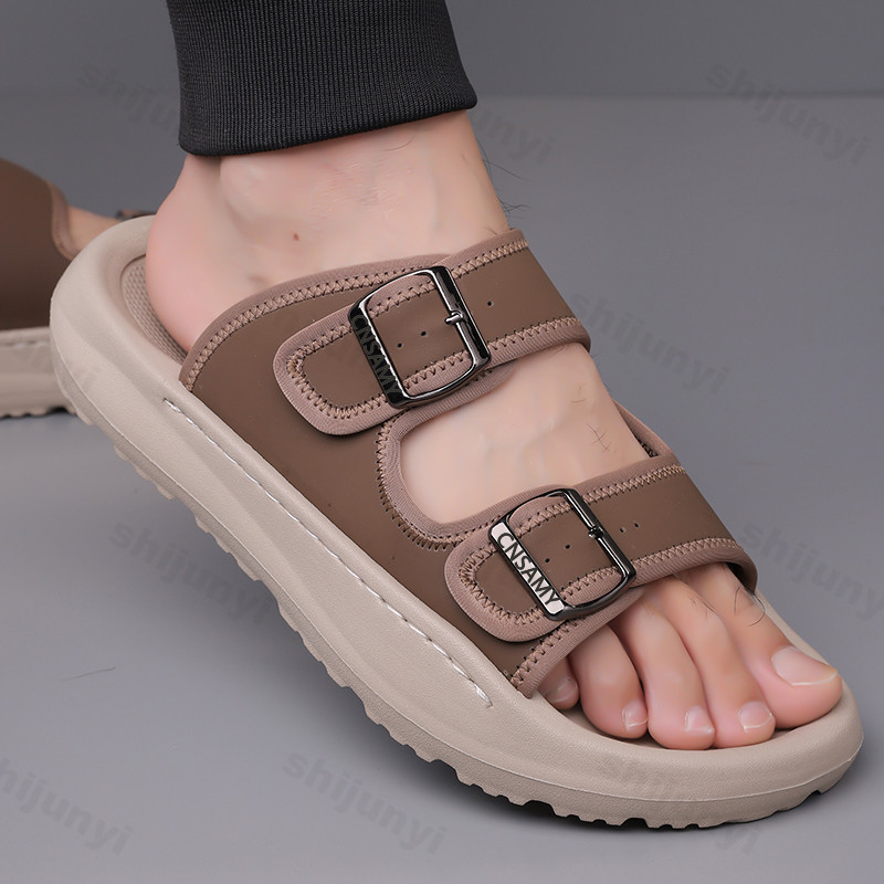 Мужские тапочки, лето 2024, ды – обзор и цена Flip Flop Leather Men