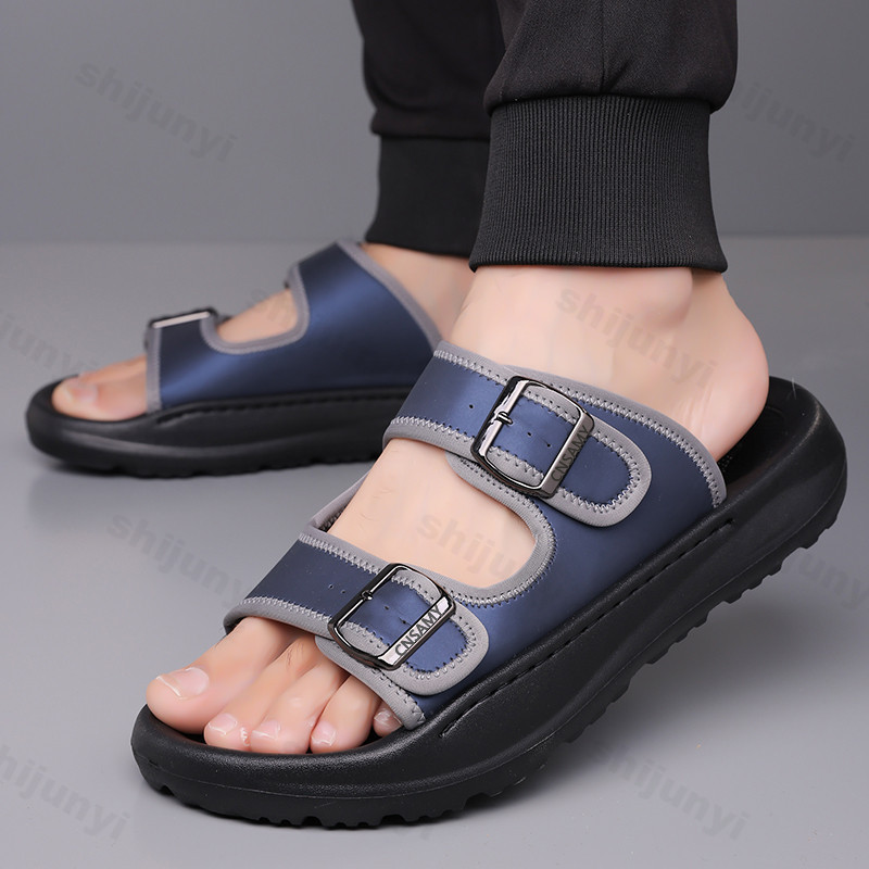 Мужские тапочки, лето 2024, ды – обзор и цена Flip Flop Leather Men
