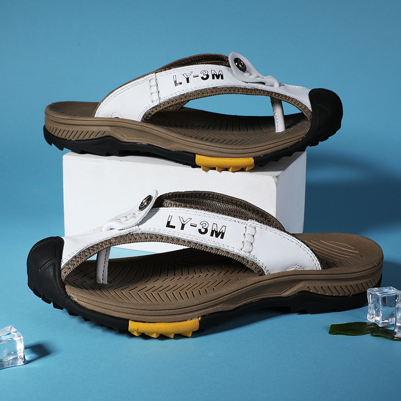Новые мужские шлепанцы из нату – обзор и цена Flip Flop Leather Men