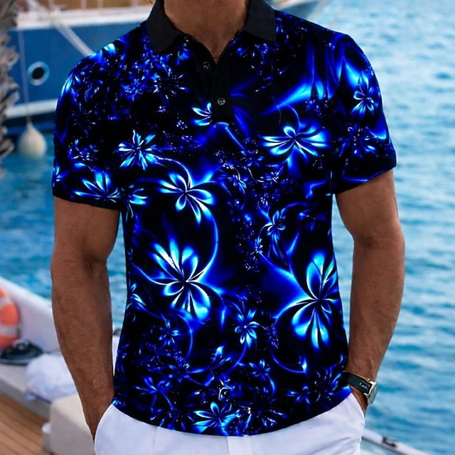 Мужская рубашка-поло 2026 Summ – обзор и цена Resort Shirt Floral