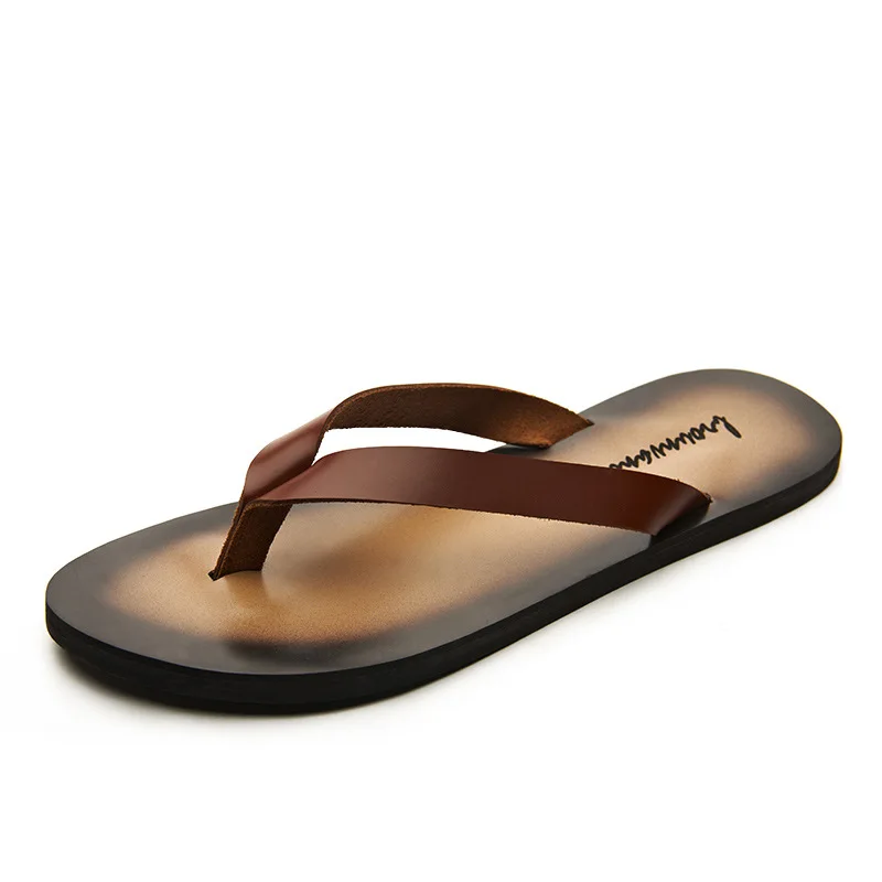 Классические мужские тапочки и – обзор и цена Flip Flop Leather Men