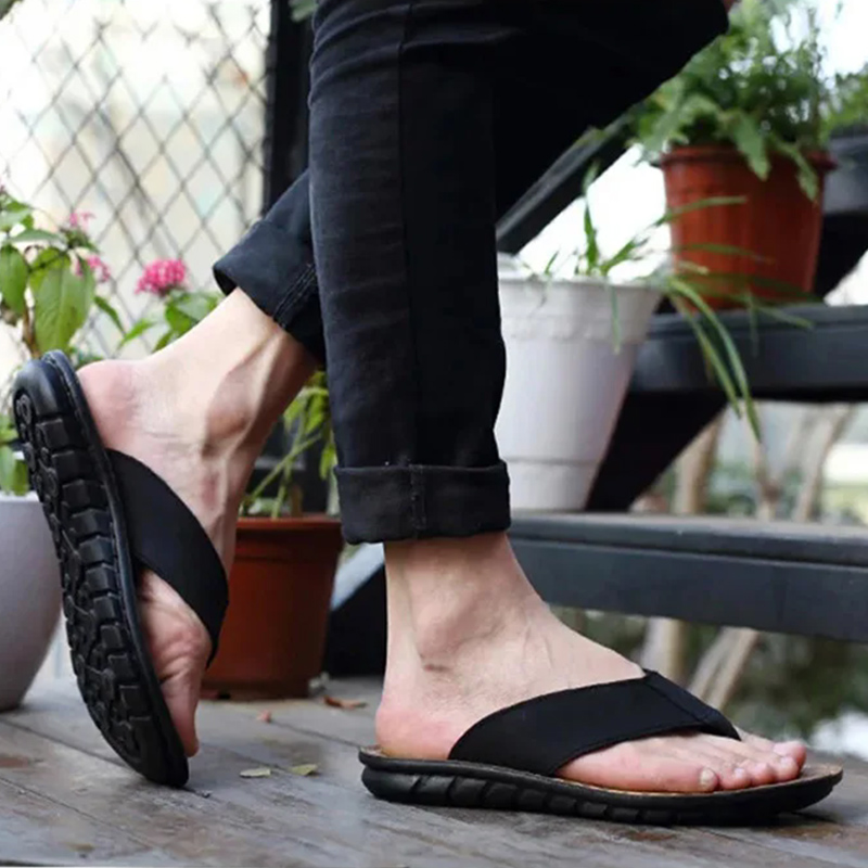 Летняя обувь, мужские тапочки, – обзор и цена Flip Flop Leather Men