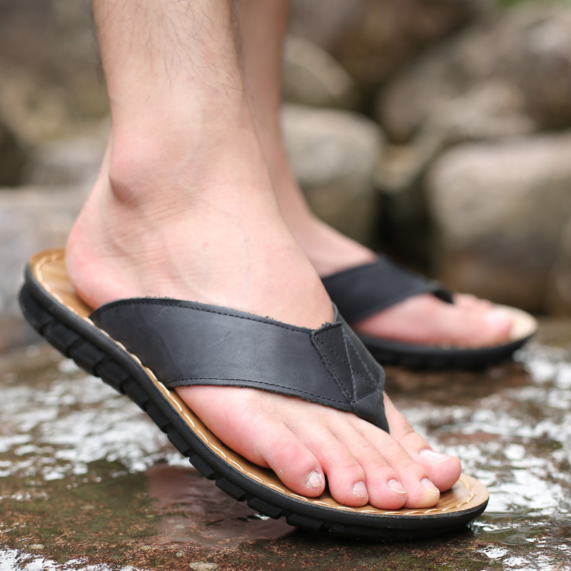 Мужские тапочки Roma в стиле р – обзор и цена Flip Flop Leather Men