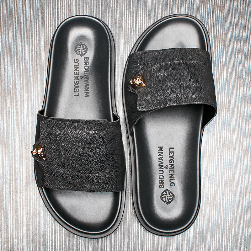Новинка 2023 года, тапочки из  – обзор и цена Flip Flop Leather Men