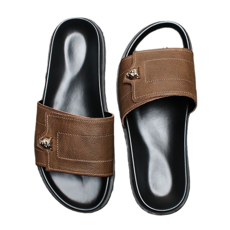Новинка 2023 года, тапочки из  – обзор и цена Flip Flop Leather Men
