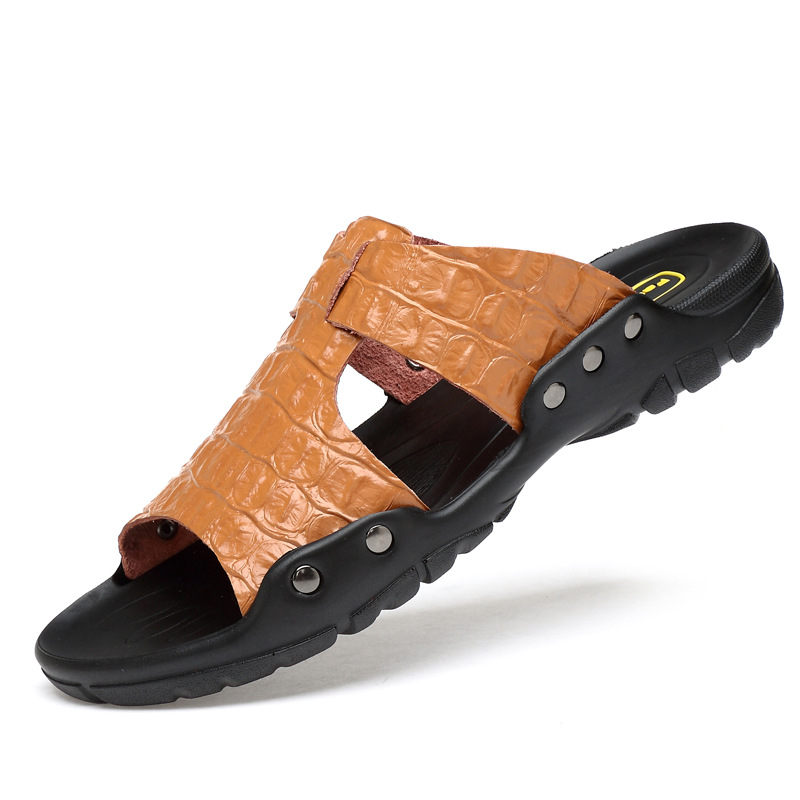 Кожаные сандалии, мужские удоб – обзор и цена Flip Flop Leather Men
